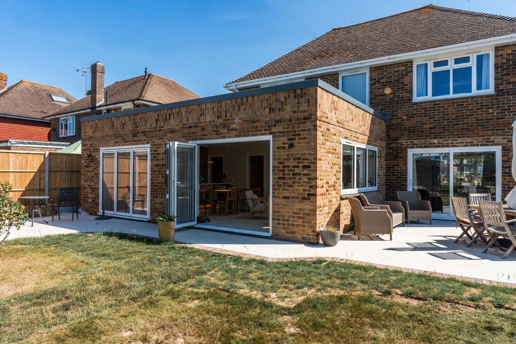 A finished extension built by ACG Builders